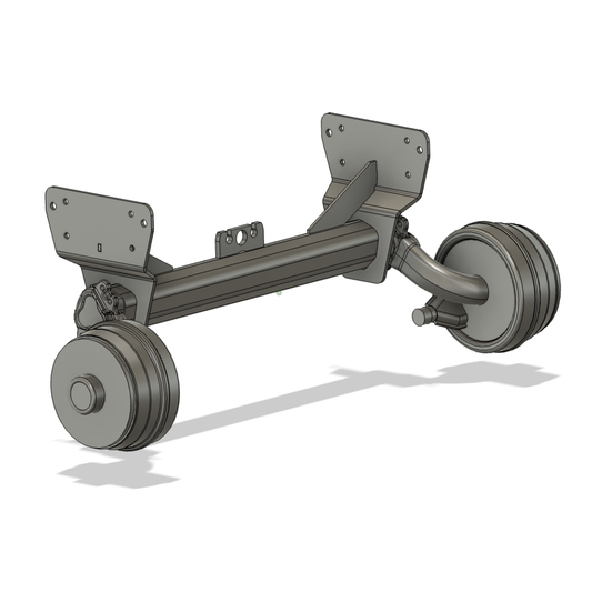 AL-KO Gummifederachse für zemmi Anhänger.