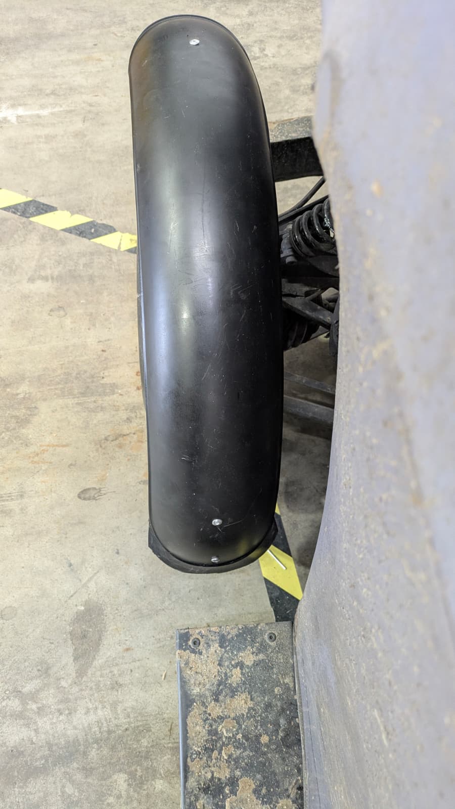 Schutzblech Motorrad Cargobike 130mmx600mm (einzeln)