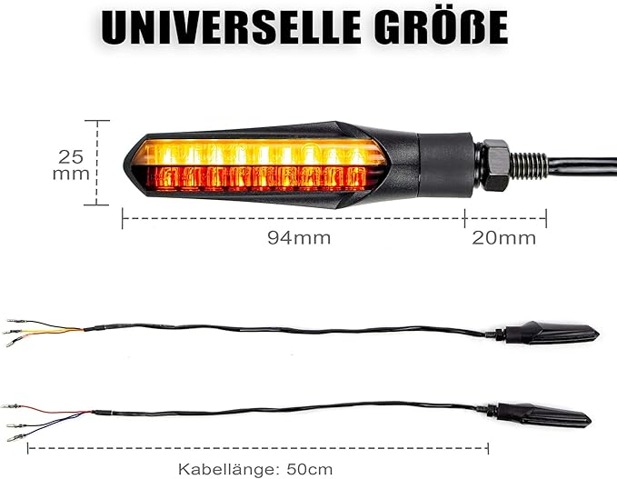 Universeller Blinker und Bremslicht LED